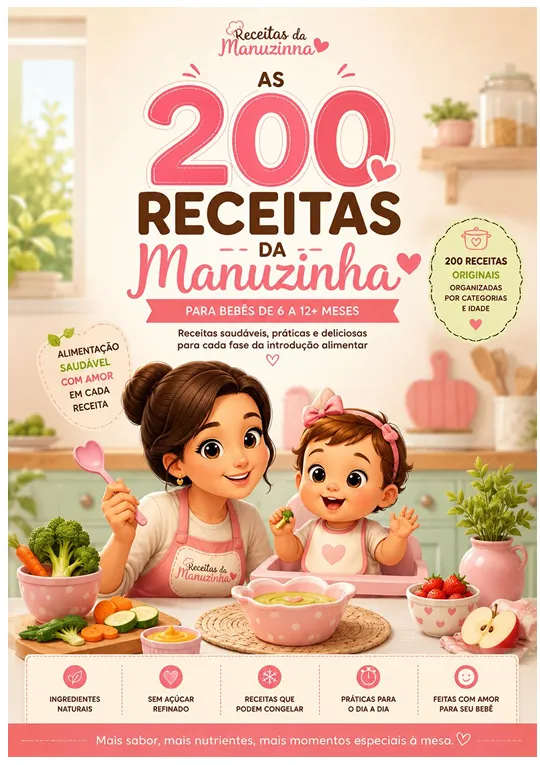 Capa do ebook As 200 Receitas da Manuzinha
